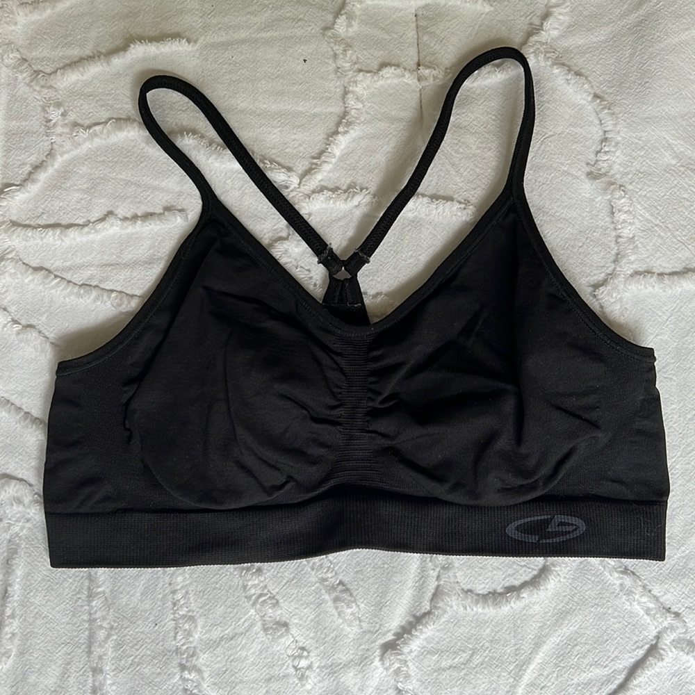 Champion black sports bra